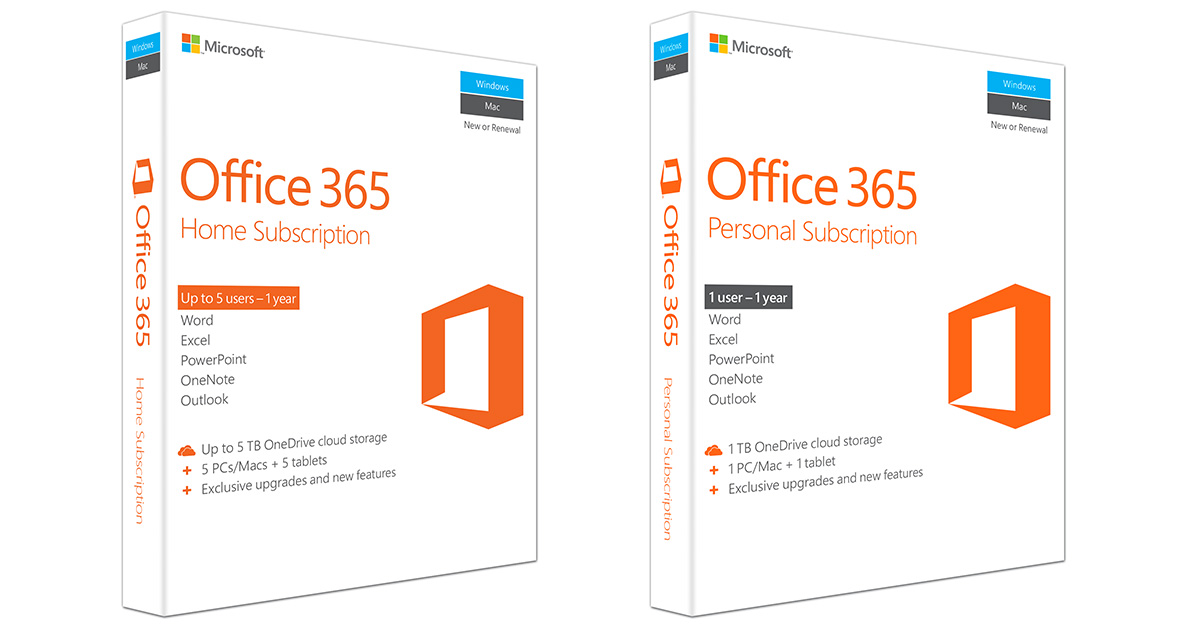 office 365 vs office for mac home and student