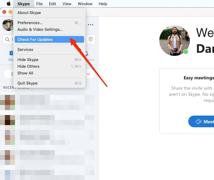 change skype for mac color
